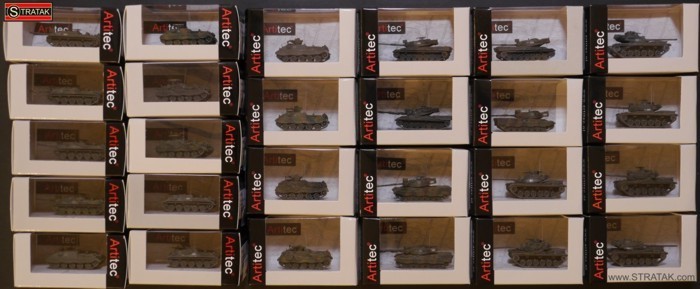 Tanks in the scales 1/120, 1/160 and 1/220 by ARTITEC