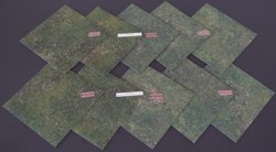 Mousepad terrain mat set 20 x 20 cm grassland